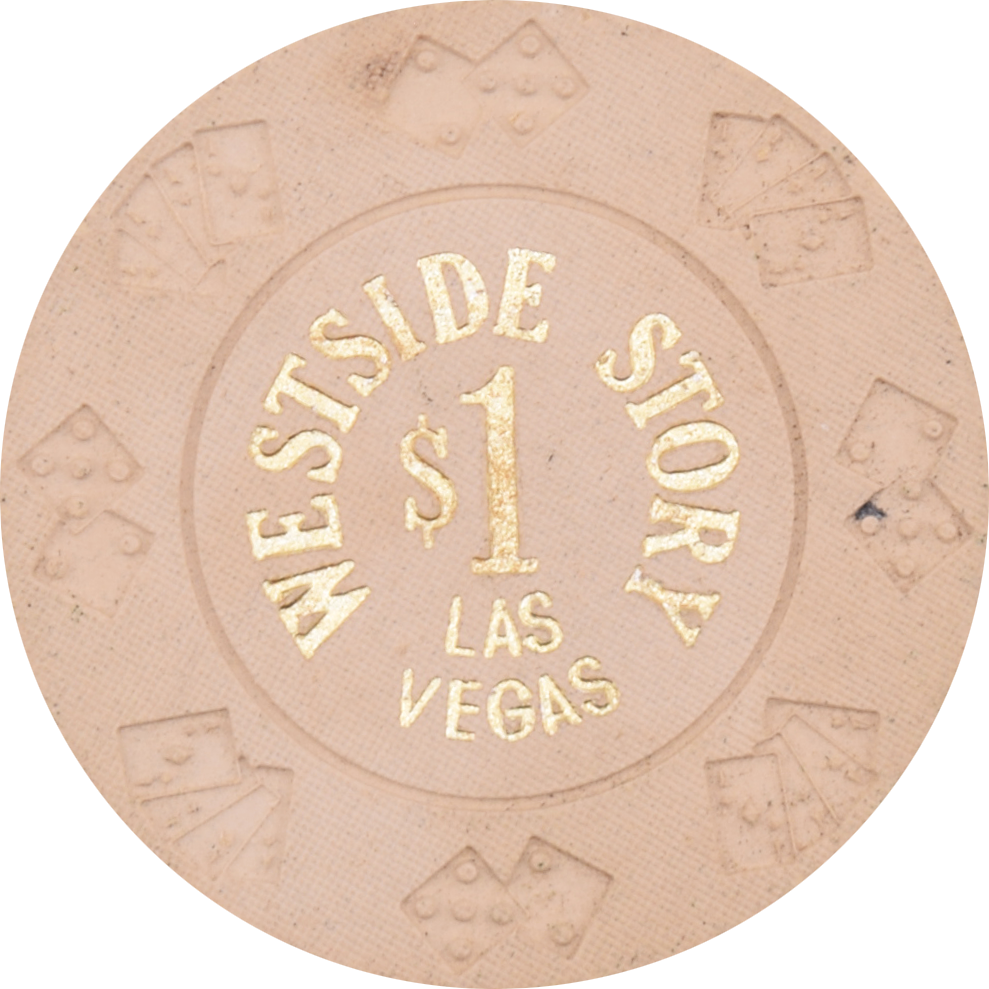 Westside Story Casino Las Vegas Nevada $1 Chip 1980