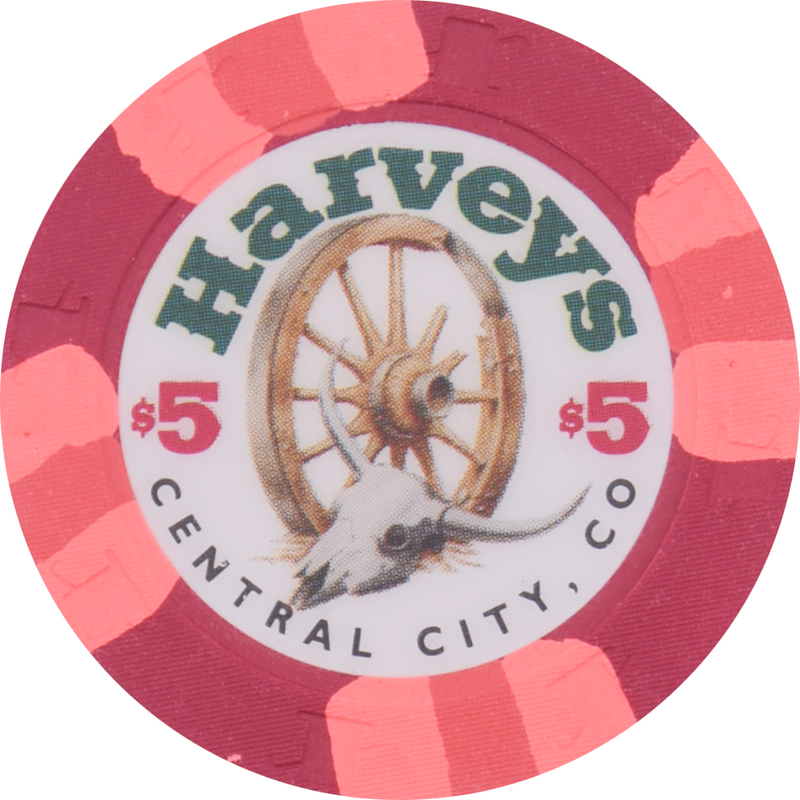 Harvey's Casino Central City Colorado $5 Bill Cosby Chip