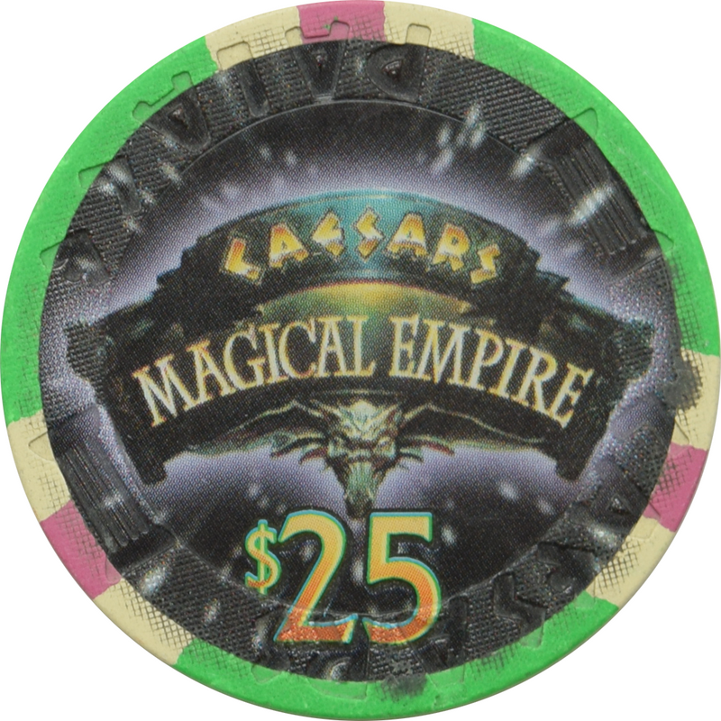 Caesars Palace Casino Las Vegas Nevada $25 40th Anniversary Magical Empire Chip 2006