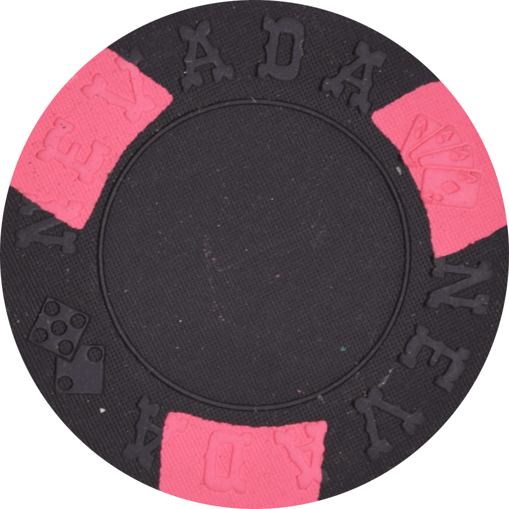 Nevada Mold ASM Blank Black/Pink Spotted Chip