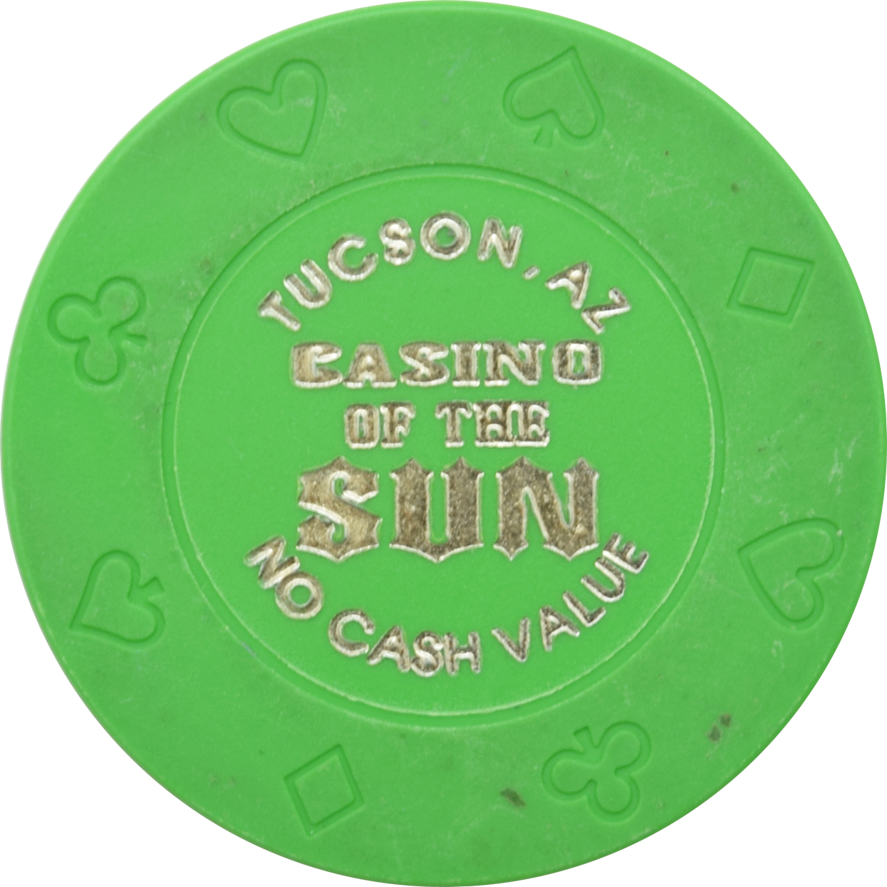 Casino of the Sun (Sol Casinos) Resort Tucson Arizona Green NCV Chip