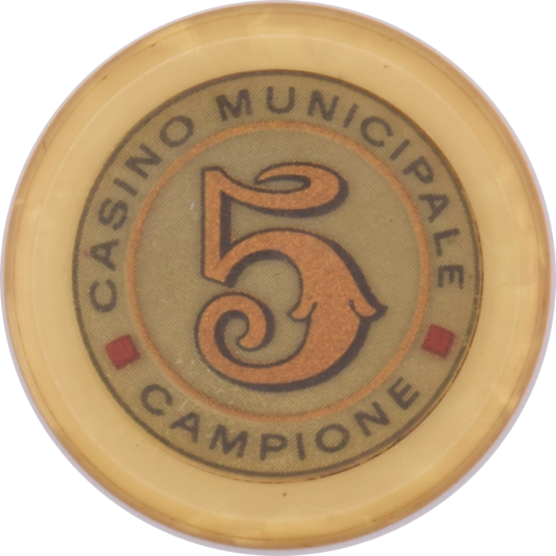 Casino Campione d'Italia Campione Italy 5 CHF 31mm Jeton