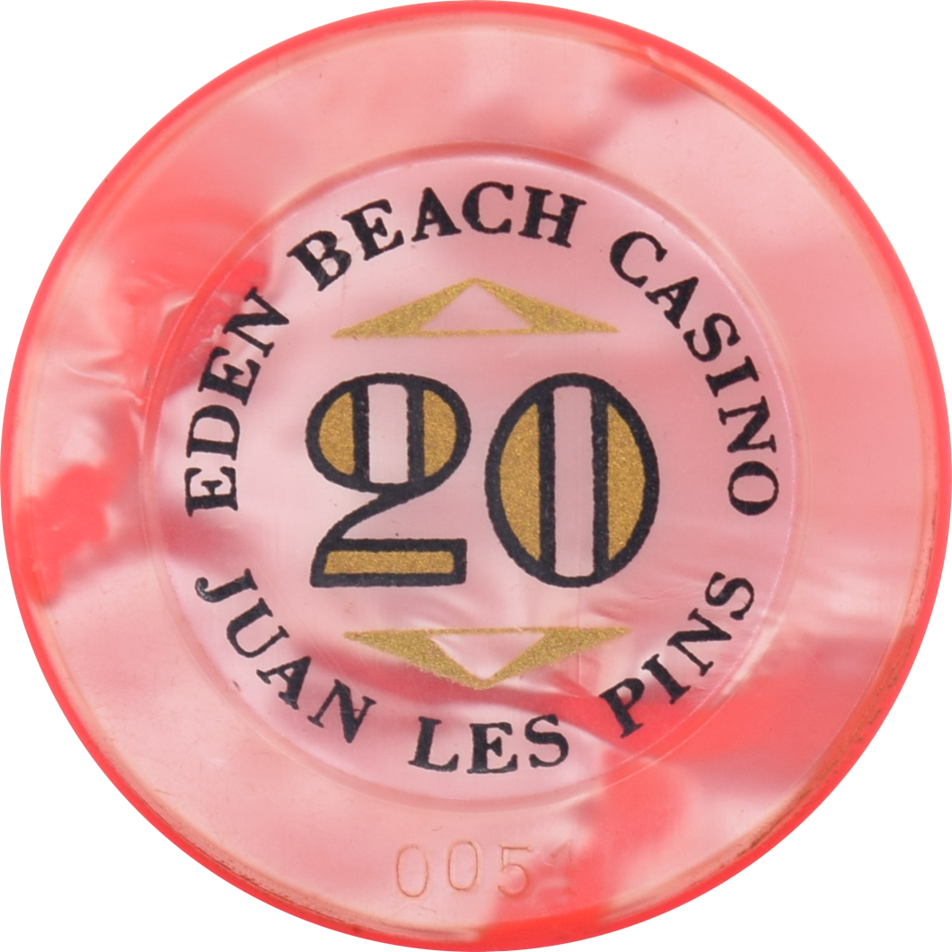 Eden Beach Casino Juan-les-Pins France 20FRF 42mm Jeton