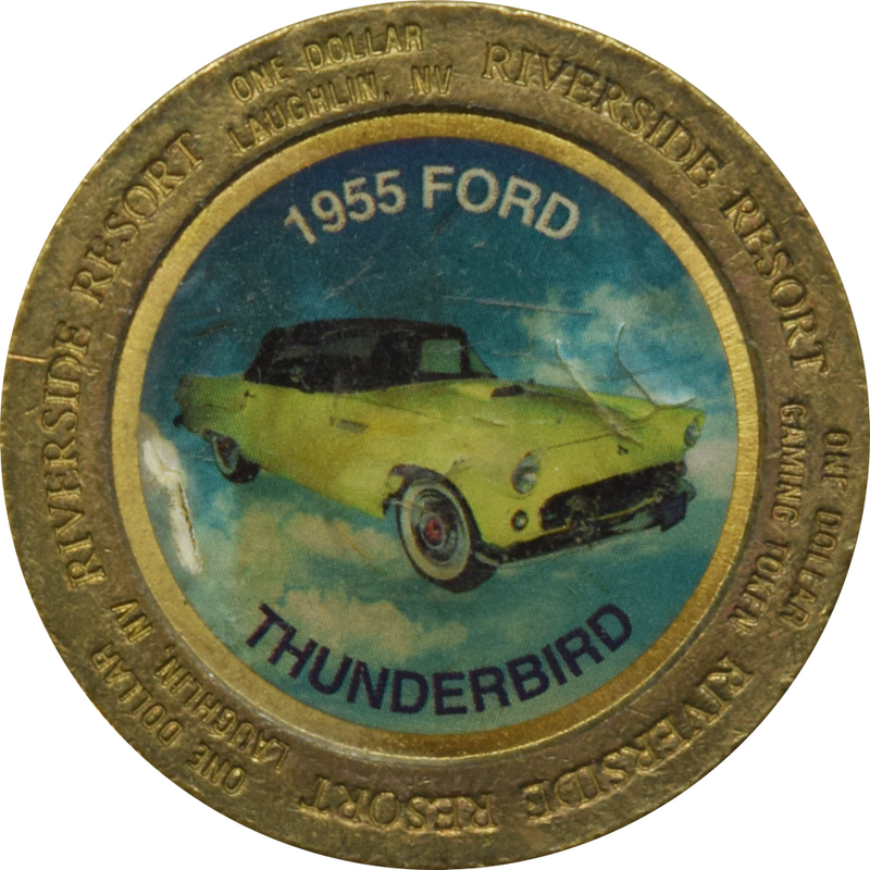 Riverside Hotel / Casino Reno Nevada $1 1955 Thunderbird Token 1996