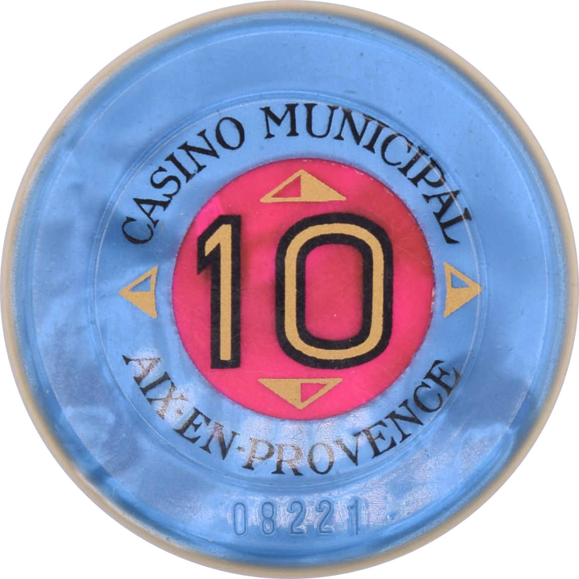 Casino Municipal Aix en Provence France 10FRF 45mm Jeton