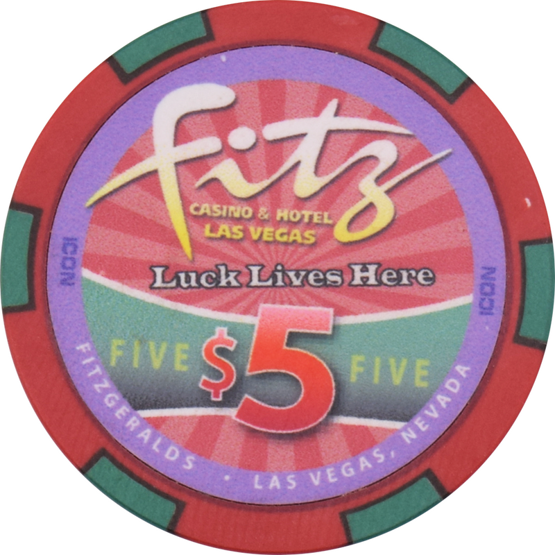 Fitzgeralds Casino Las Vegas Nevada $5 Chip 2010