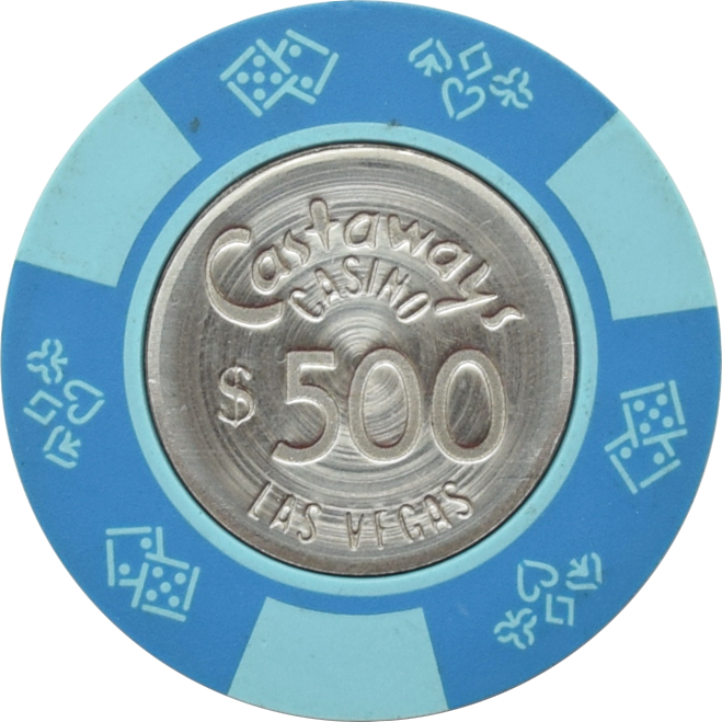 Castaways Casino Las Vegas Nevada $500 Chip 1990s (Spun Coin)