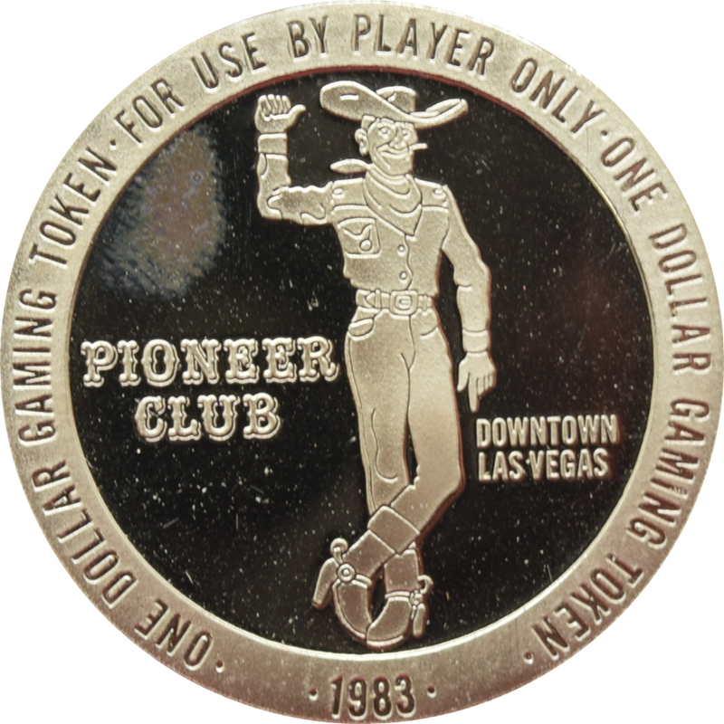 Pioneer Club Casino Las Vegas Nevada $1 Token 1983