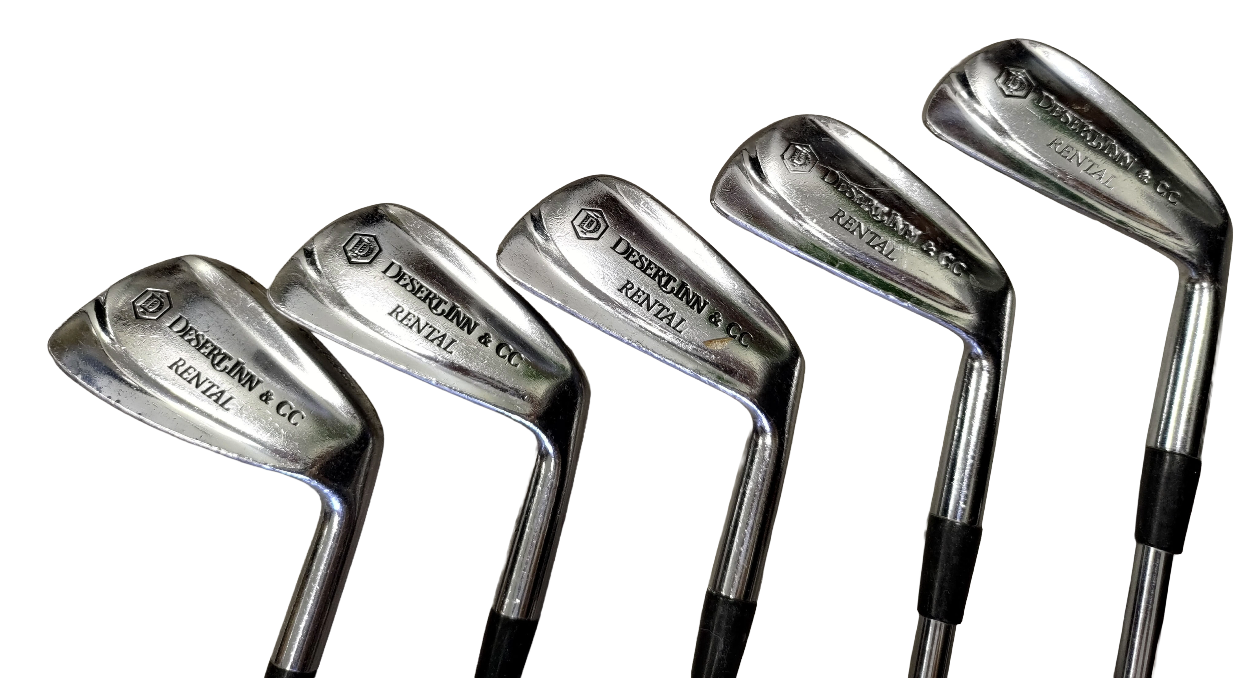 Desert Inn Country Club Casino Las Vegas Rental Golf Set of 5 Clubs Authentic Course Used
