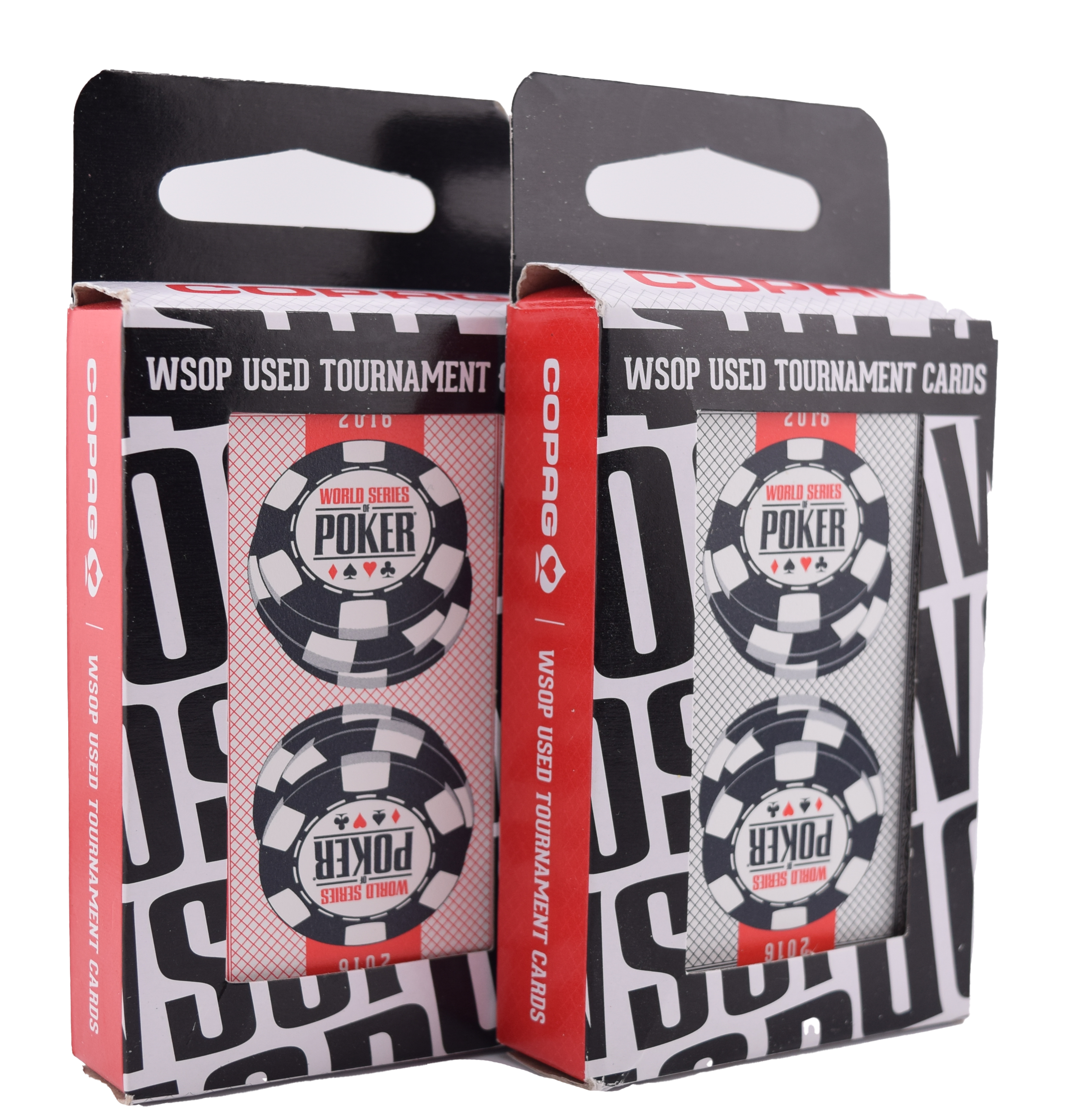 2016 Set of 2 Authentic Decks Dealt at WSOP Used Copag Plastic Playing Cards Bridge Standard Index