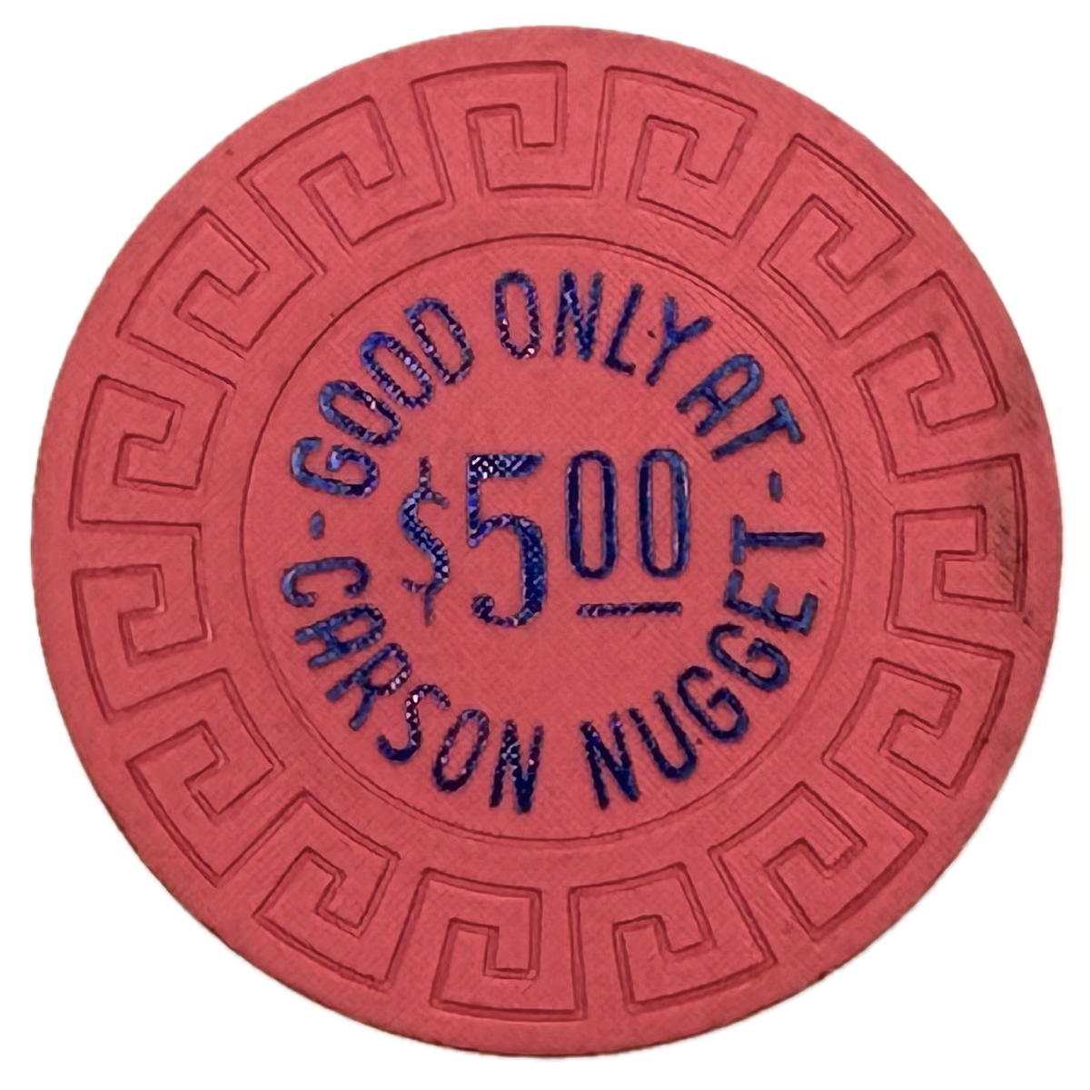 Carson City Nugget Casino Carson City NV $5 Chip 1970s