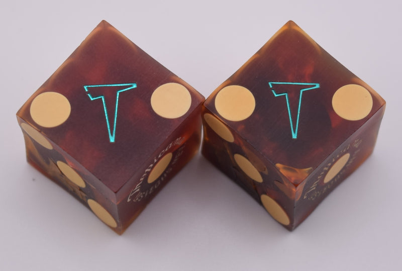 Tropicana Casino Las Vegas Nevada Pair of dice Vintage Imploded