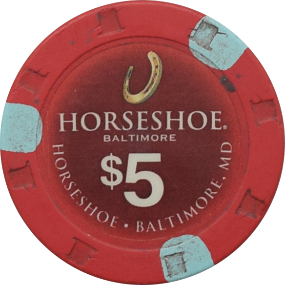 Horseshoe Casino Baltimore Maryland $5 Chip 2014