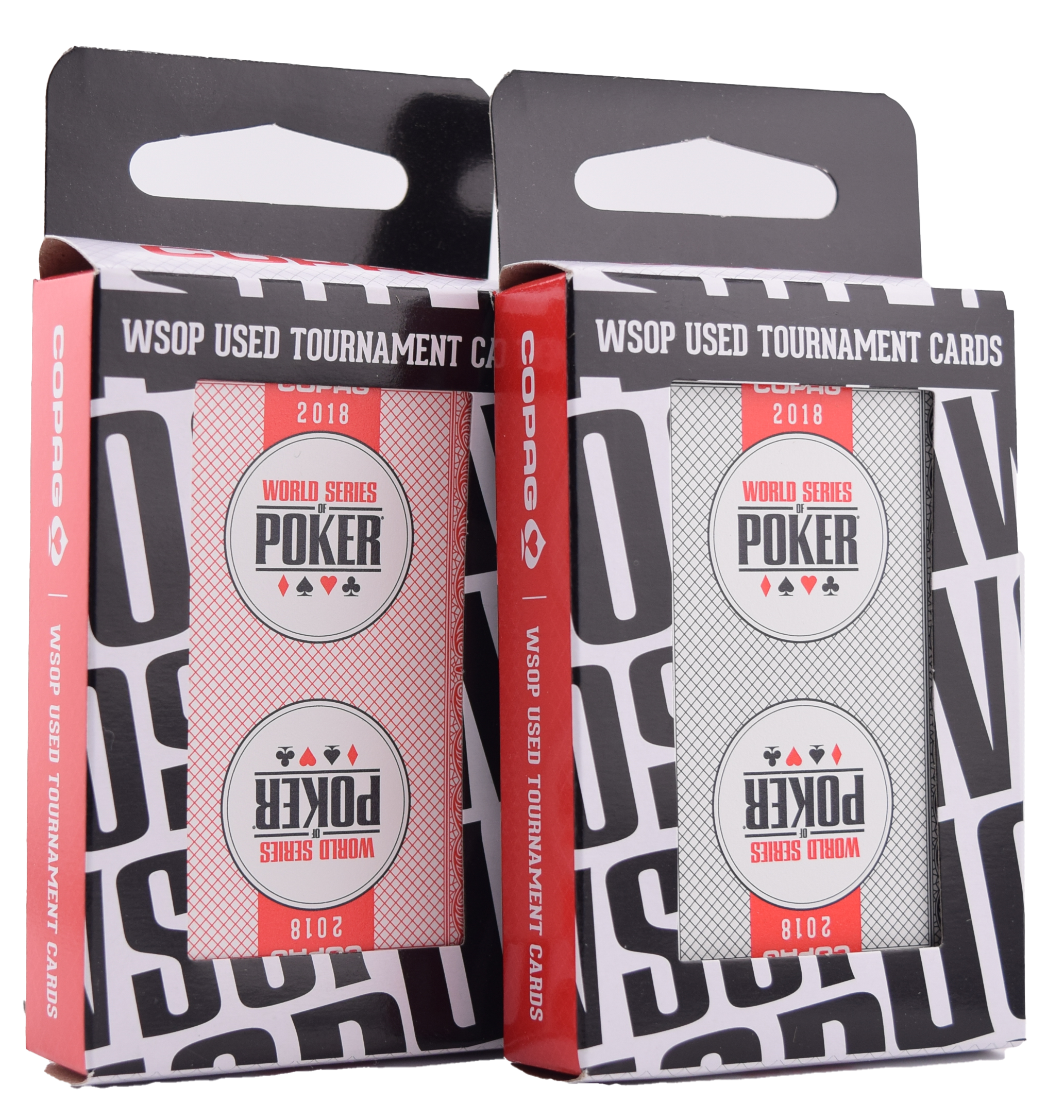 2018 Set of 2 Authentic Decks Dealt at WSOP Used Copag Plastic Playing Cards Bridge Standard Index
