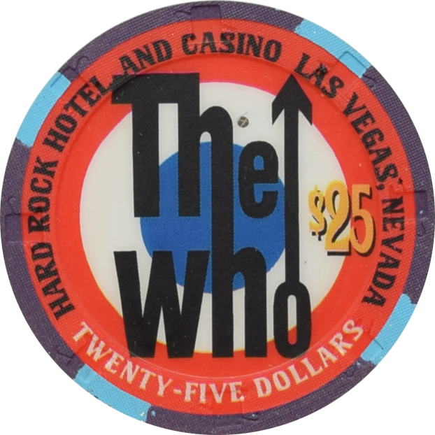 Hard Rock Casino Las Vegas Nevada $25 The Who Chip 2002