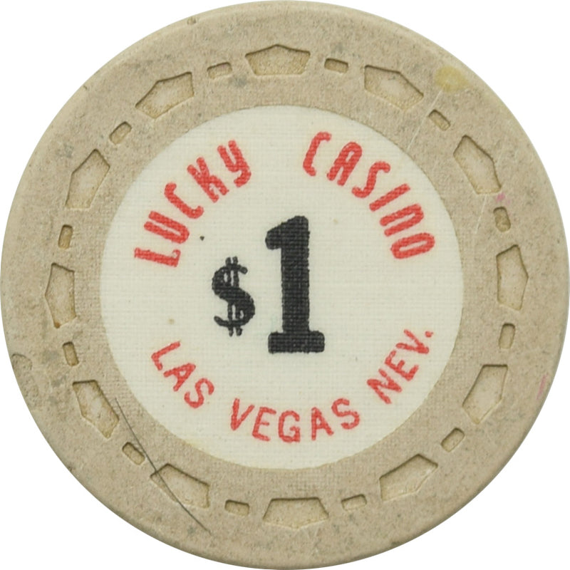 Lucky Casino Las Vegas Nevada $1 Chip 1963