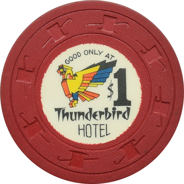 Thunderbird Casino Las Vegas Nevada $1 Dave Victorson Chip 1962