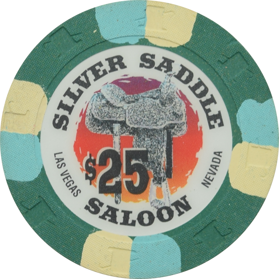 Silver Saddle Saloon Casino Las Vegas Nevada $5 Chip 1996