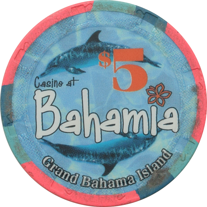 Bahamia Casino Freeport Bahamas $5 Dolphin Chip