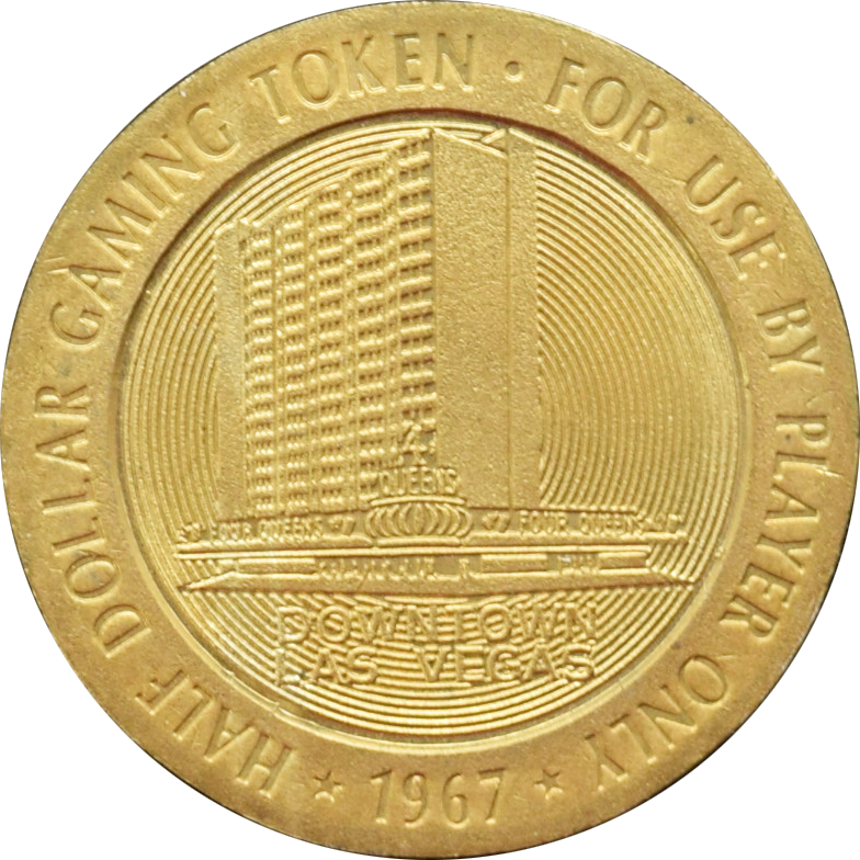 Four Queens Casino Las Vegas Nevada 50 Cent Gaming Token 1967