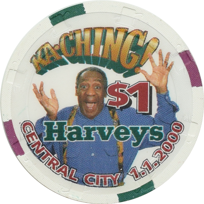 Harvey's Wagon Wheel Casino Central City Colorado $1 Millennium Chip