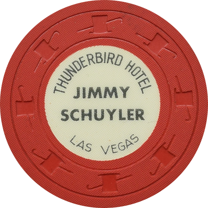 Thunderbird Casino Las Vegas Nevada $1 Jimmy Schuyler Chip 1962