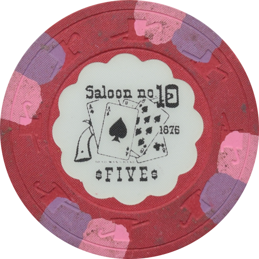 Saloon No.10 Casino Deadwood South Dakota $5 Chip