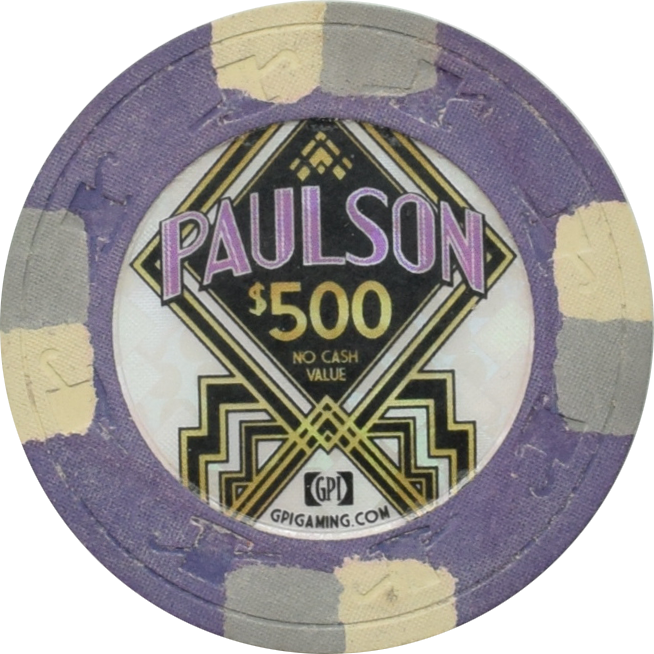 Paulson GPI $500 No Cash Value Sample Chip