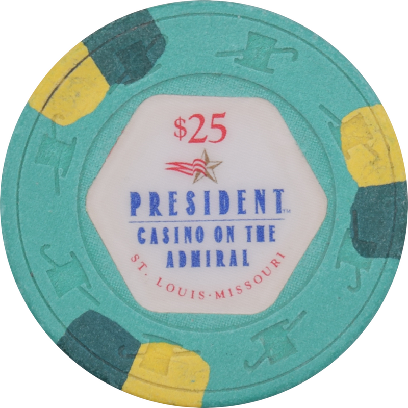 President Casino St. Louis Missouri $25 Chip