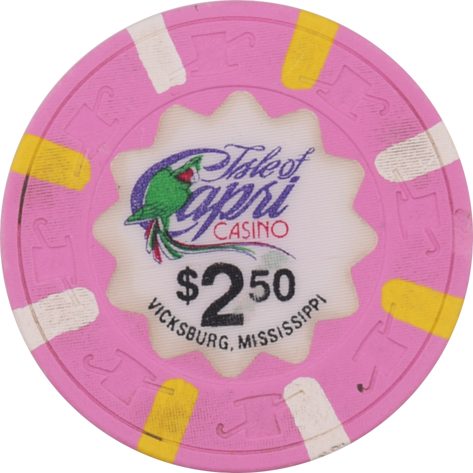 Isle of Capri Casino Vicksburg Mississippi $2.50 Chip