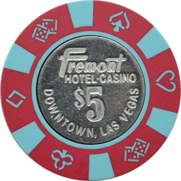 Fremont Casino Las Vegas Nevada $5 Die4Suit Chip 1989