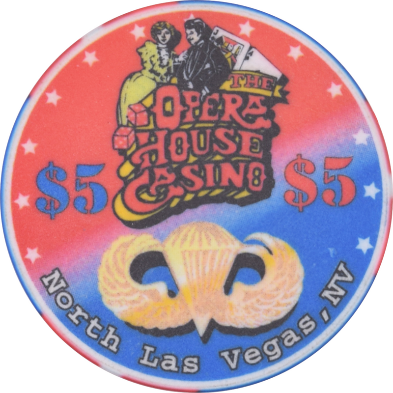Opera House Casino N. Las Vegas Nevada $5 Memorial Day Chip 1997