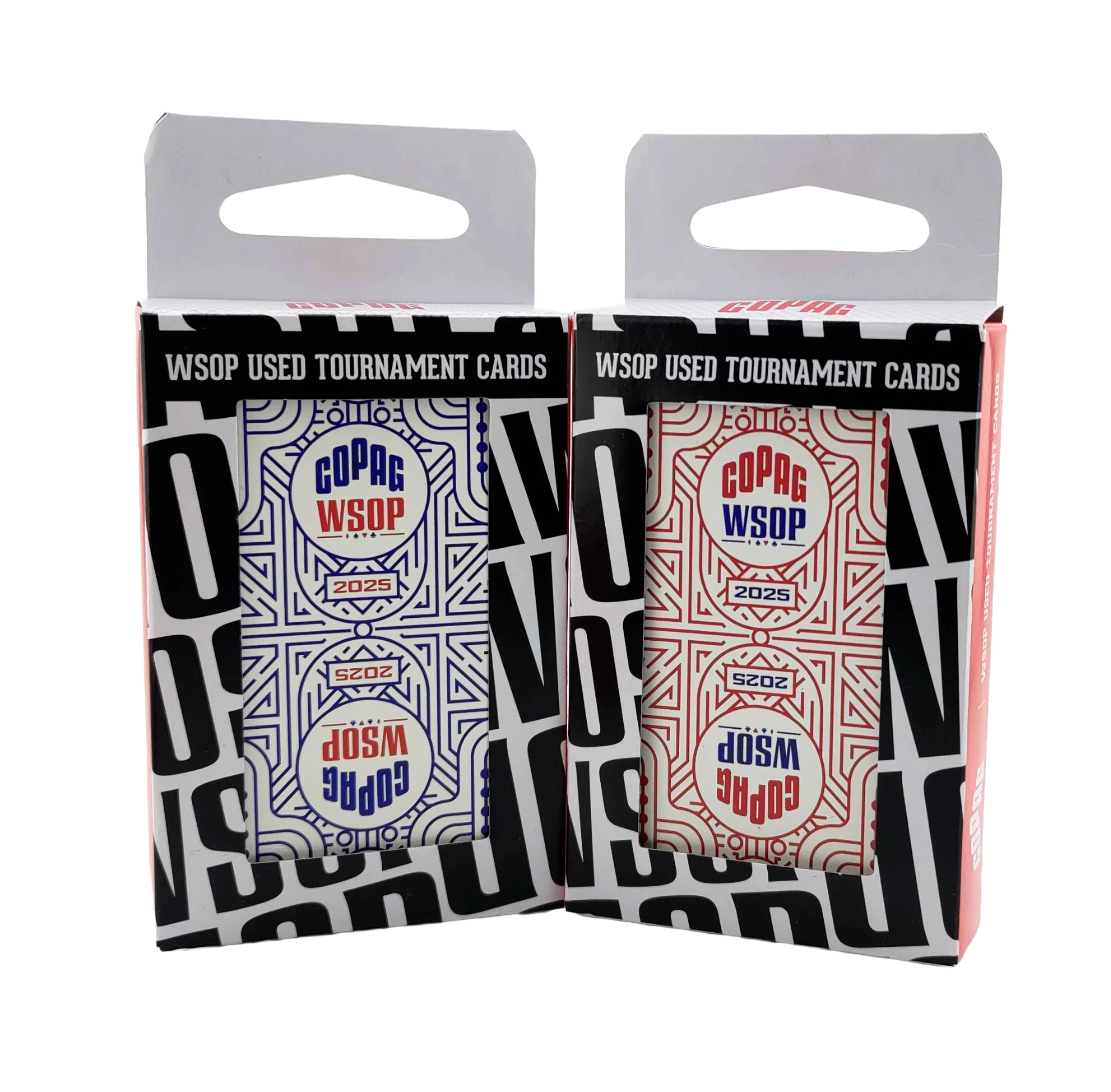 Copag 2025 WSOP Played 100% Plastic Playing Cards Bridge Narrow 2-deck Set Jumbo Index