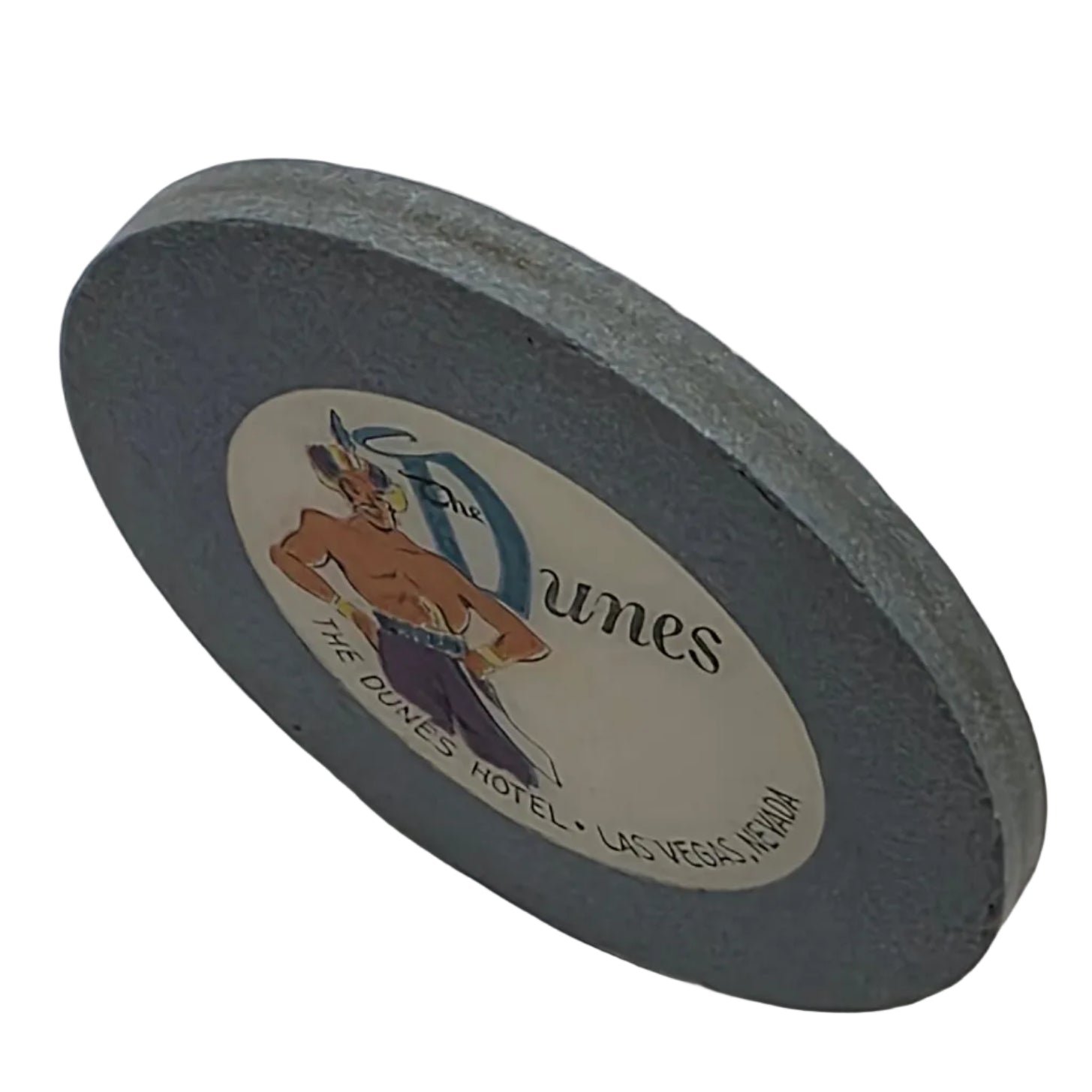 Dunes Casino Las Vegas Nevada Blue Roulette Chip 1955
