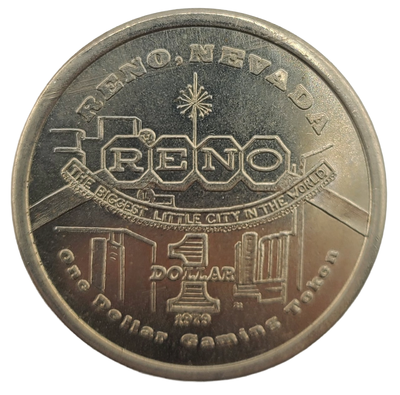 Liberty Belle Saloon Reno NV $1 Token 1979