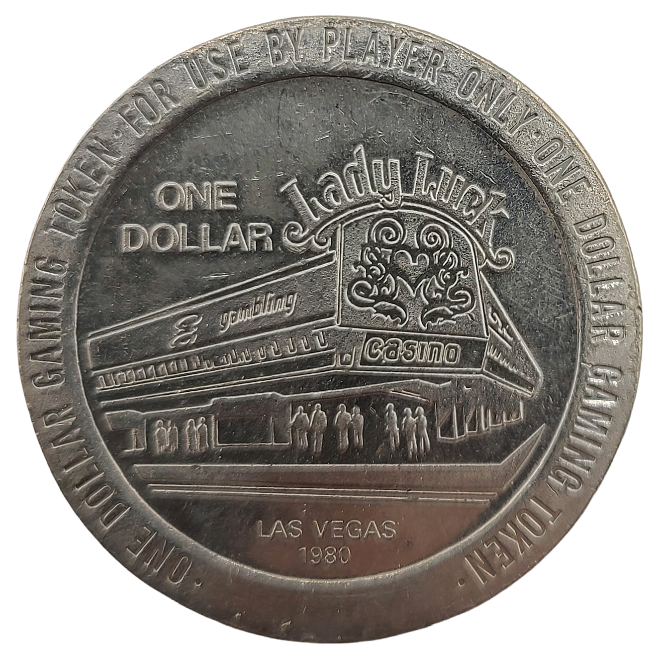Lady Luck Casino Las Vegas Nevada $1 Token 1983
