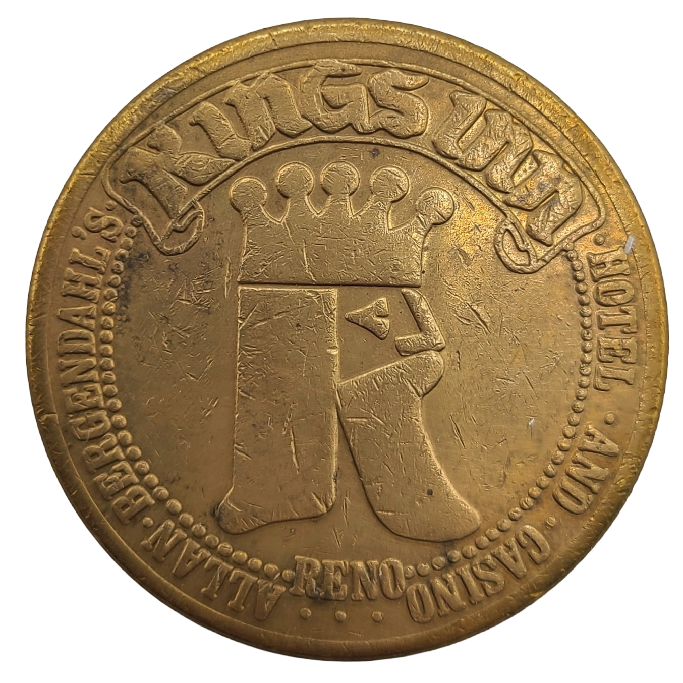 Kings Inn Casino Reno Nevada $1 Brown Token 1979