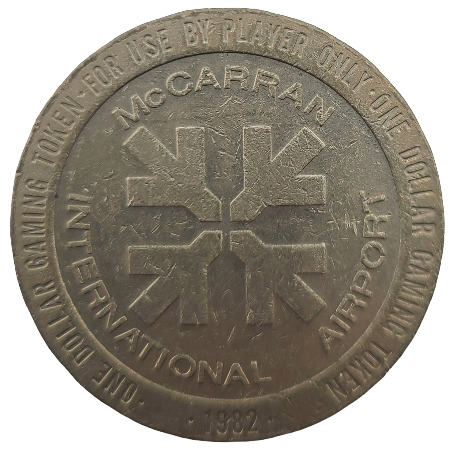 McCarran Airport Casino Las Vegas Nevada $1 Token 1982