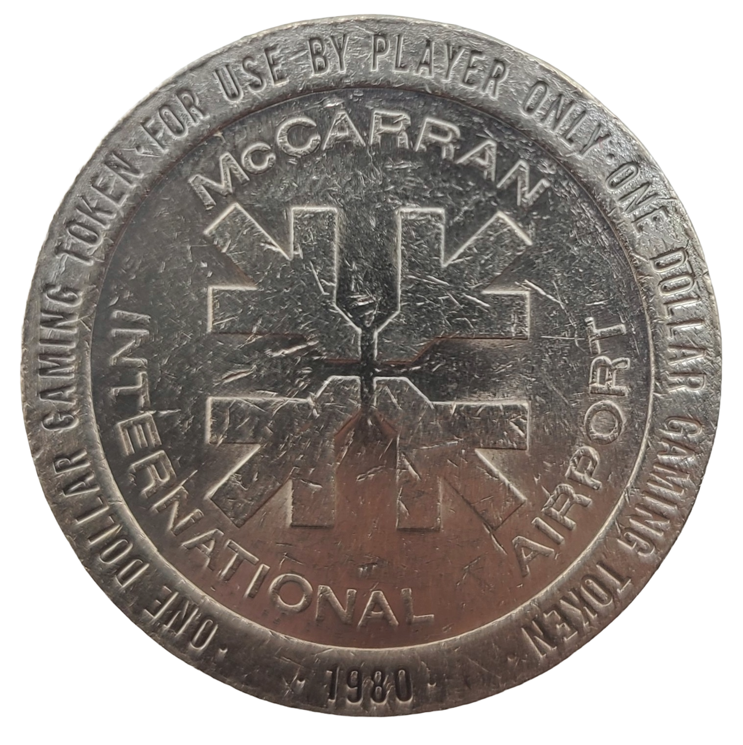 McCarran Airport Casino Las Vegas Nevada $1 Token 1980
