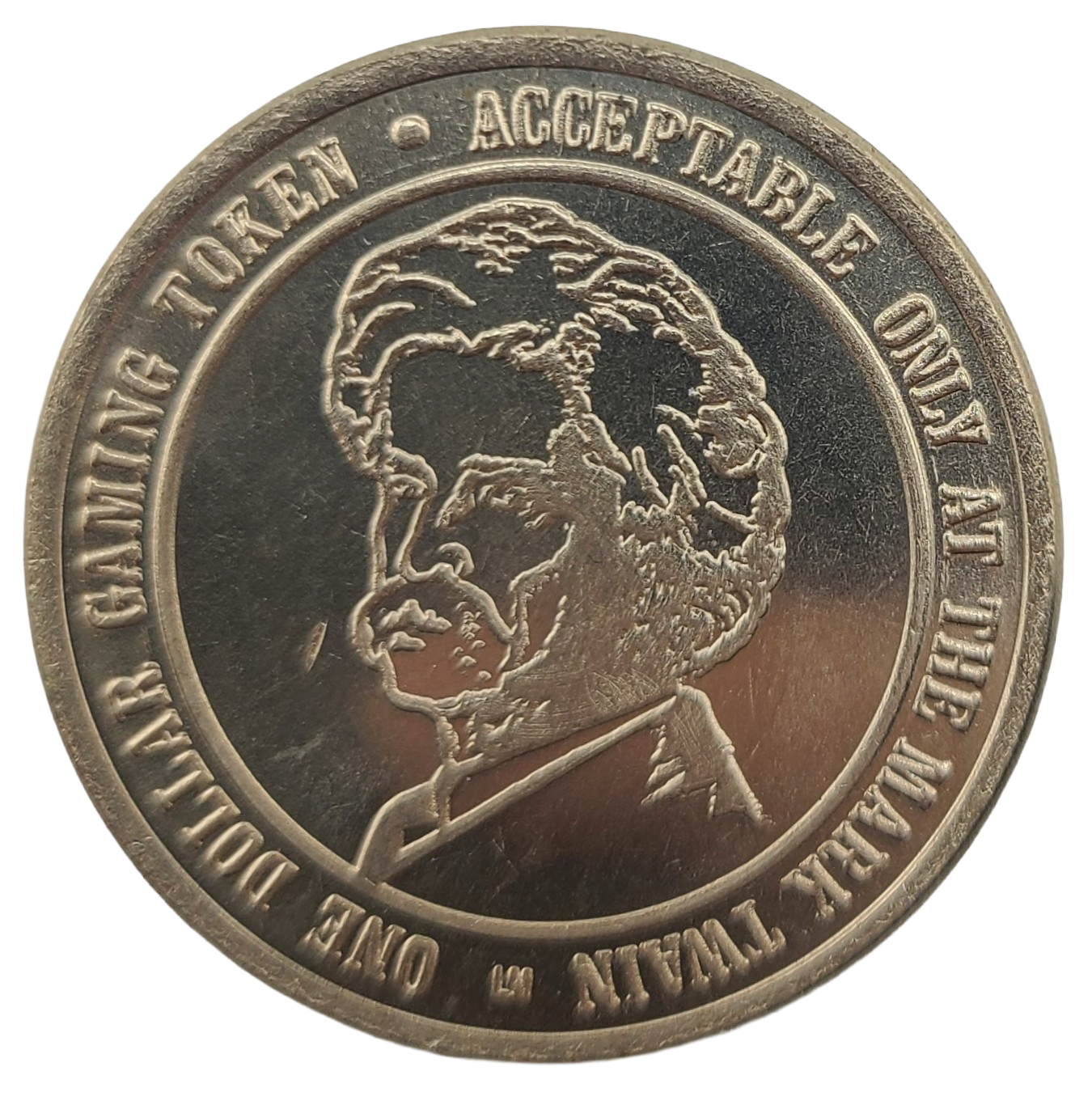 Mark Twain Saloon and Casino Virginia City Nevada $1 Token 1989