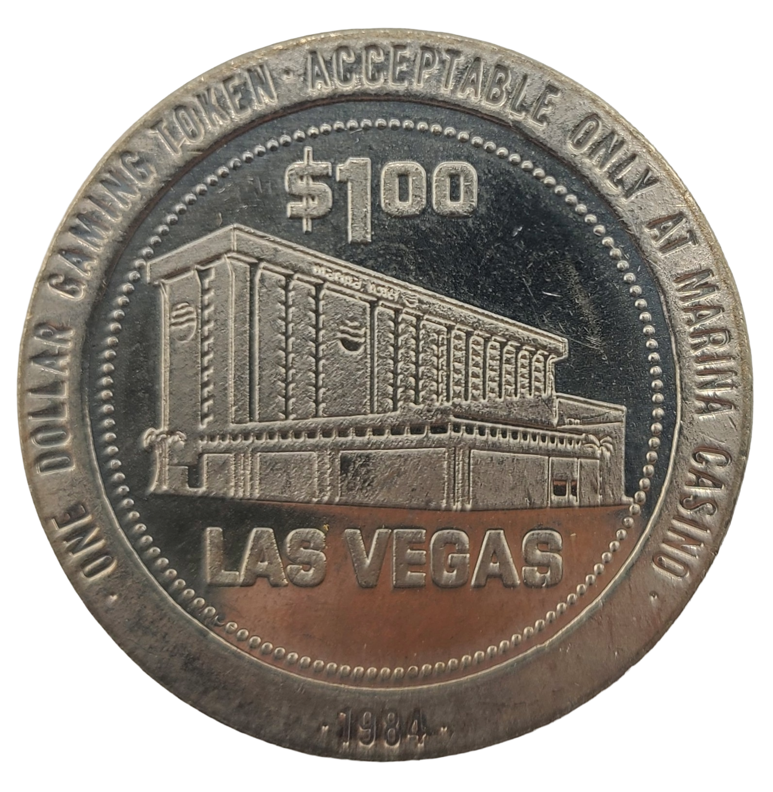 Marina Hotel and Casino Las Vegas Nevada $1 Token 1984