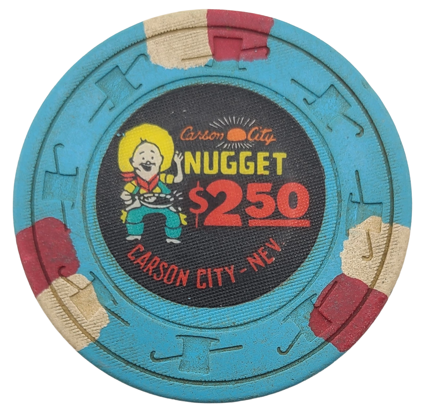 Carson City Nugget Casino Carson City Nevada $2.50 Chip 1980s