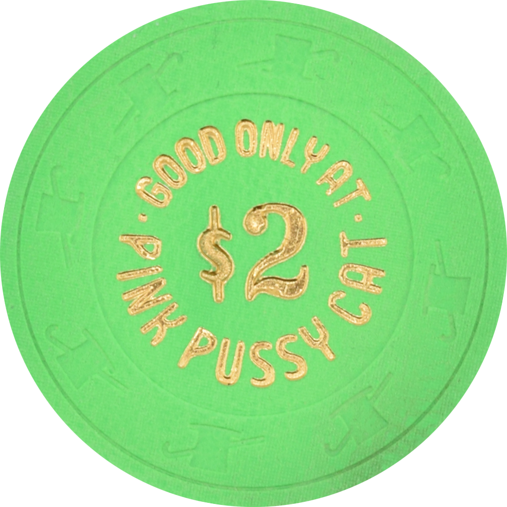 Pink Pussy Cat Brothel & Strip Club Reno Nevada $2 Chip 1966