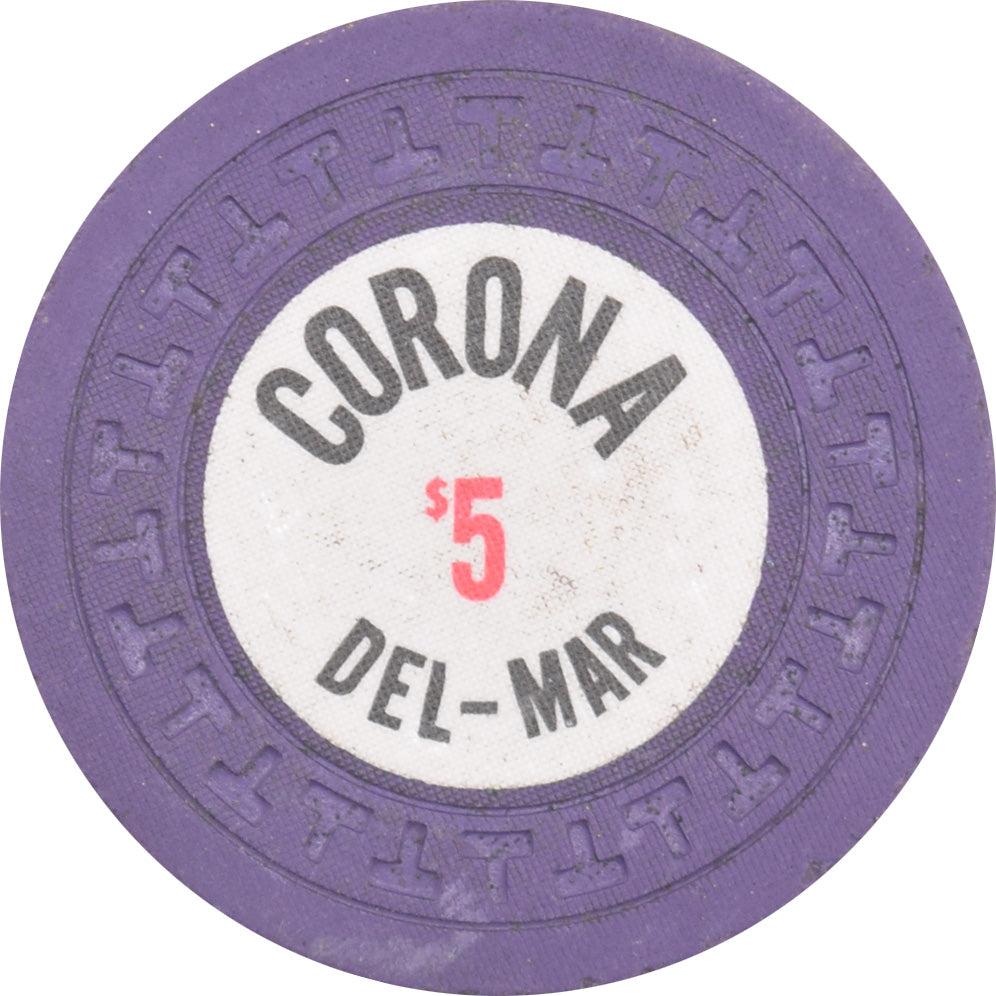 Corona Del Mar Casino Panama City Panama $5 Purple Chip