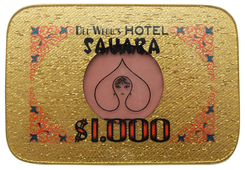 Del Webb's Sahara Casino Las Vegas Nevada $1000 Plaque