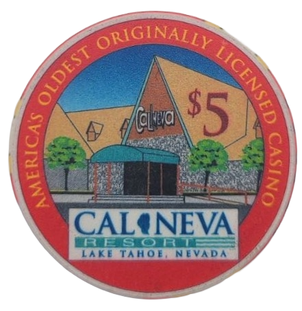 Cal-Neva Resort Casino Lake Tahoe Nevada $5 Chip 1996