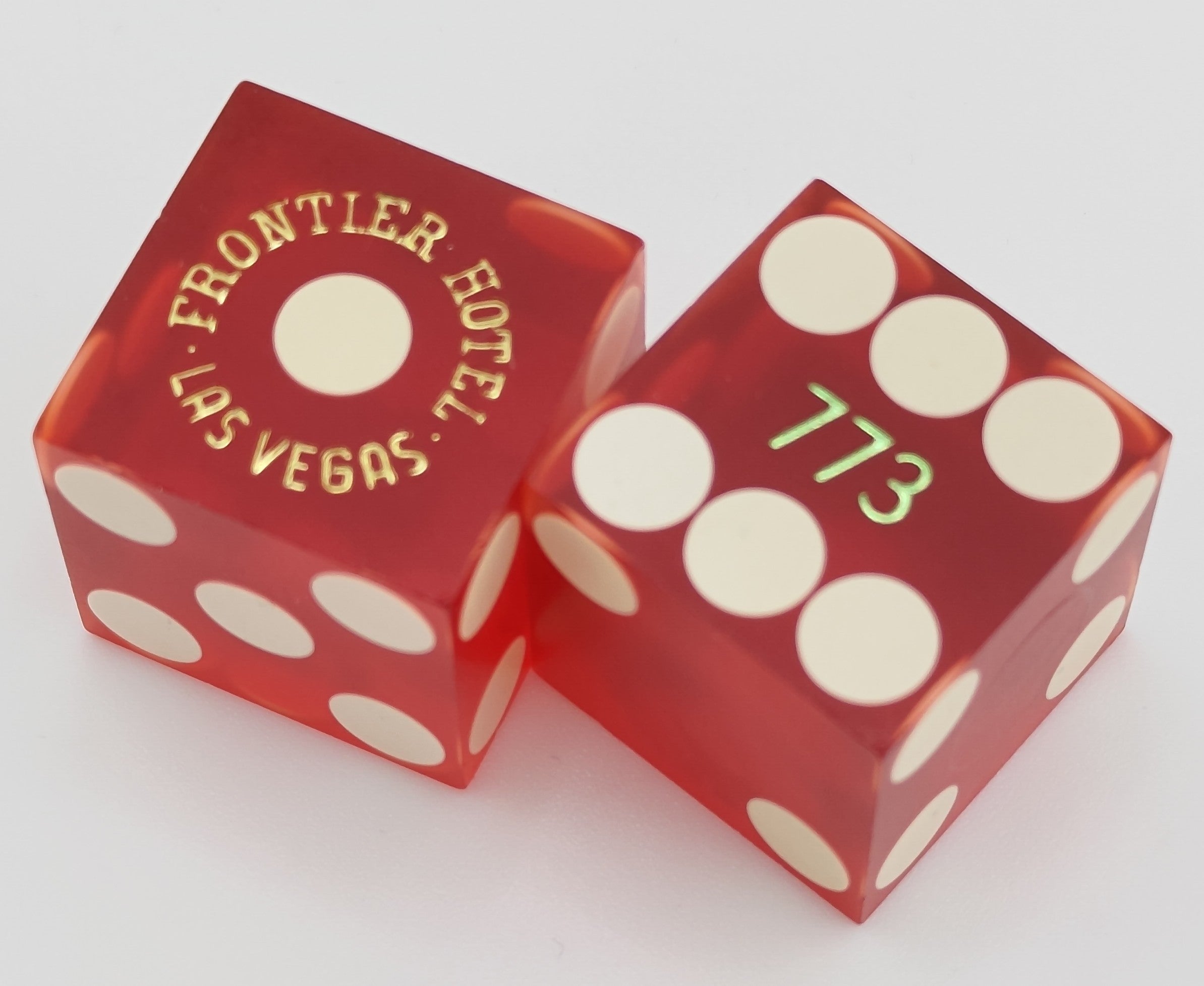 Frontier Casino Matching Number Used Dice of Pair