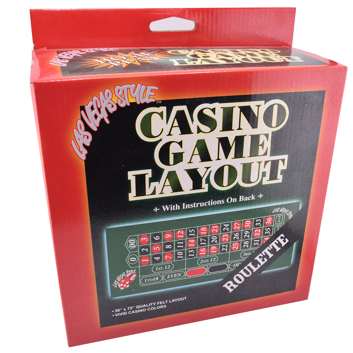 Roulette Felt Layout for Home Use