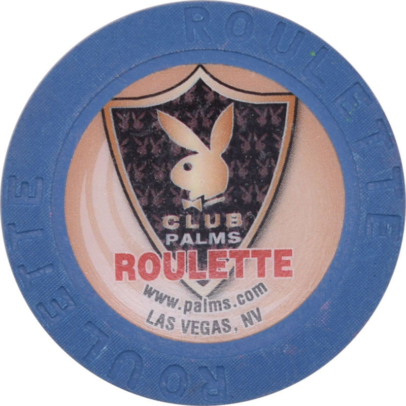 Palms Casino Resort Playboy Club Las Vegas Nevada Blue Roulette Chip 2006