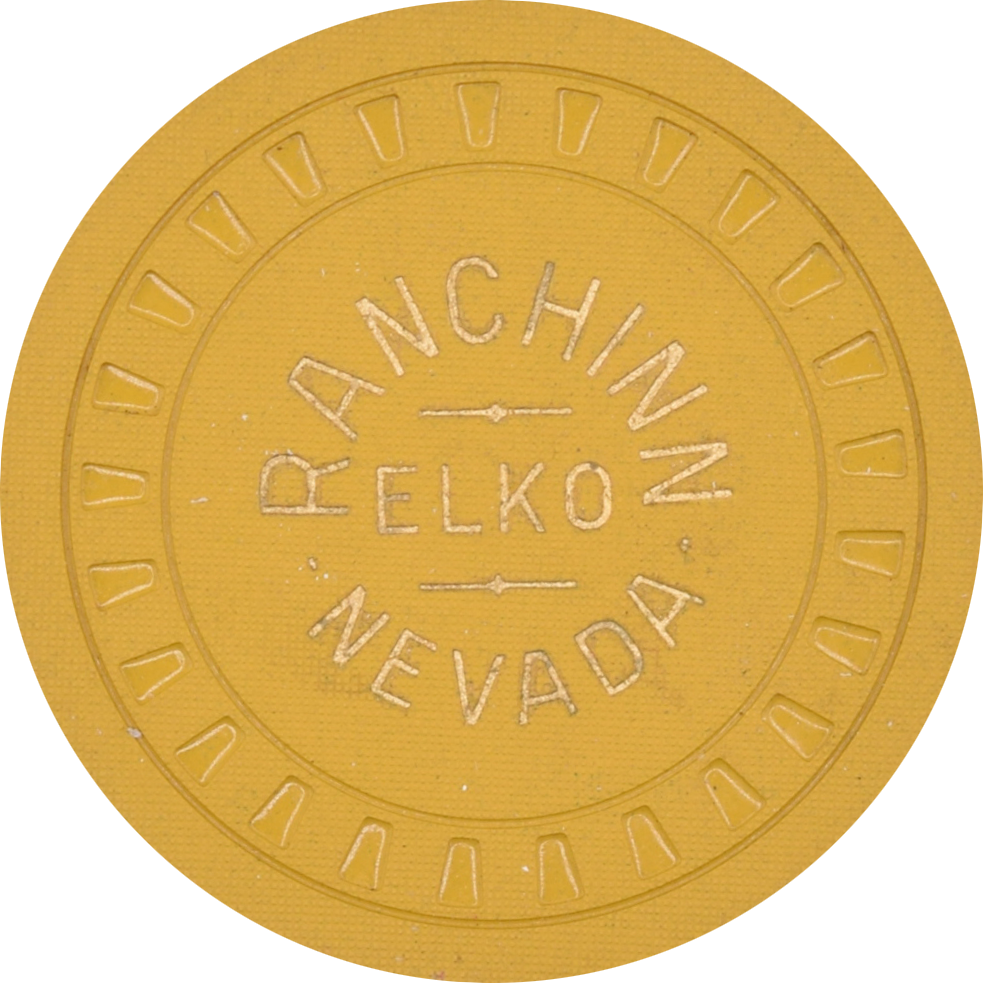 Ranchinn Casino Elko Nevada $100 Chip 1940s